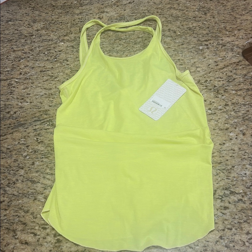 lululemon athletica Women's Yellow Stay Salty Swim Dress NWT